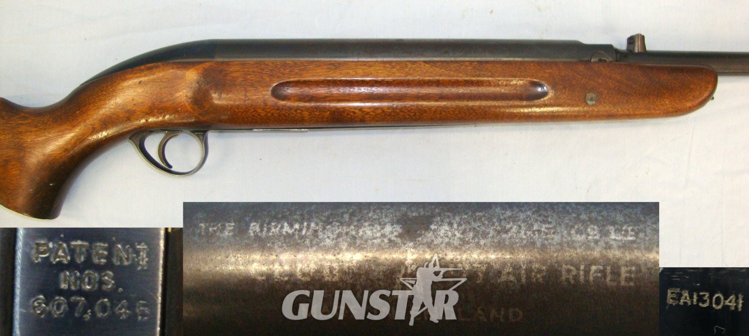 VERY RARE**ONE OF ONLY 14,500** 1st Series, 1st Type, 1950-1954 B.S.A. Club Airsporter .177 Calibre, Under Lever, 'EA' Prefix Serial Number Air Rifle With 1946 Patent Number 607.045 For Piston Head Improvement. Sn 23538 air rifle .177