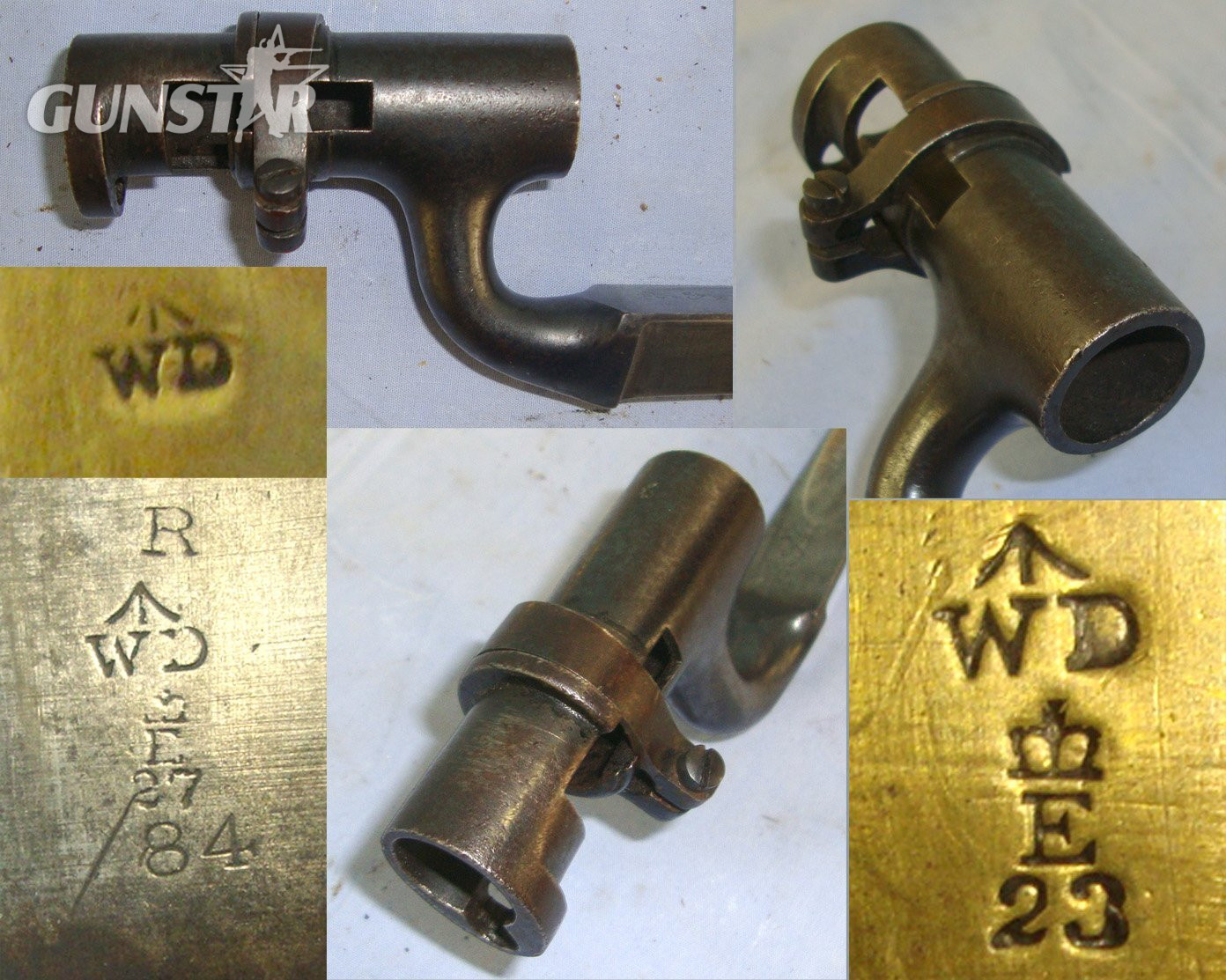 British WD Pattern 1876 Martini Henry Socket Bayonet & WD MK II Scabbard. BAYO 201 Bayonet