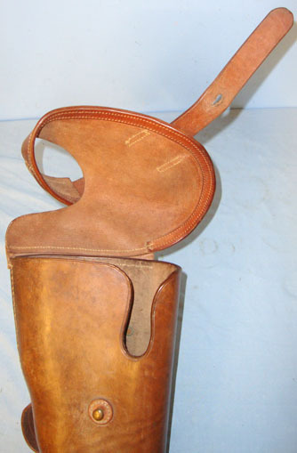  MINT, Early 20th Century British Cavalry Machine Gun Section Leather Saddle \\\'Bu Saddle \'Bucket\' Holster For Madsen Light Machine Guns Care & Storage