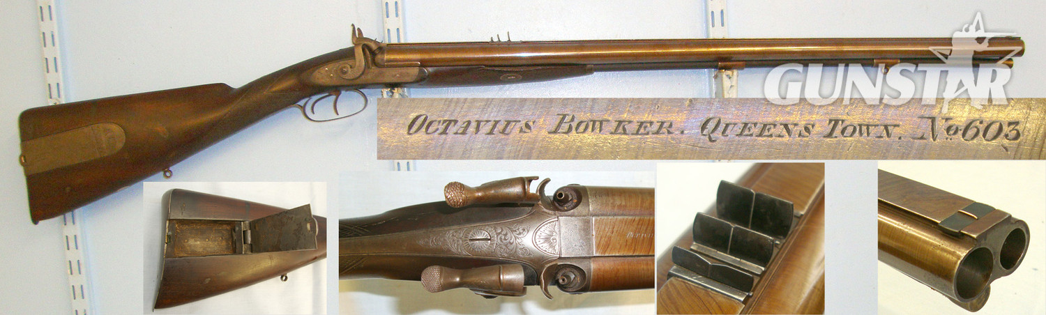Octavius Bowker Rifle (.550 Calibre Rifled Barrel & 13 Bore Smoothbore Shotgun Barrel). Sn 20852 Muzzleloader None Rifle in 