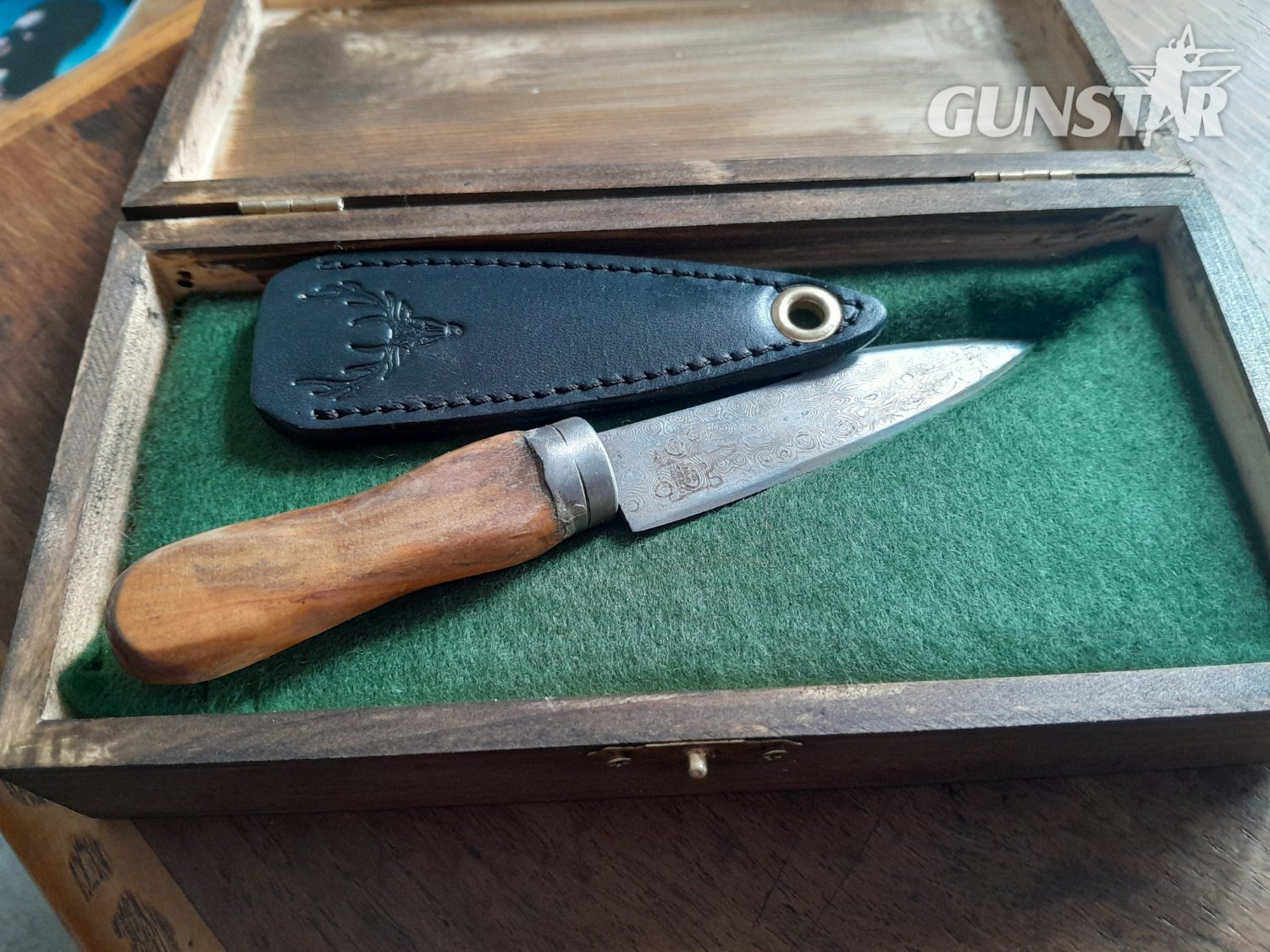 Forged Iron Damascus Hunting Knive