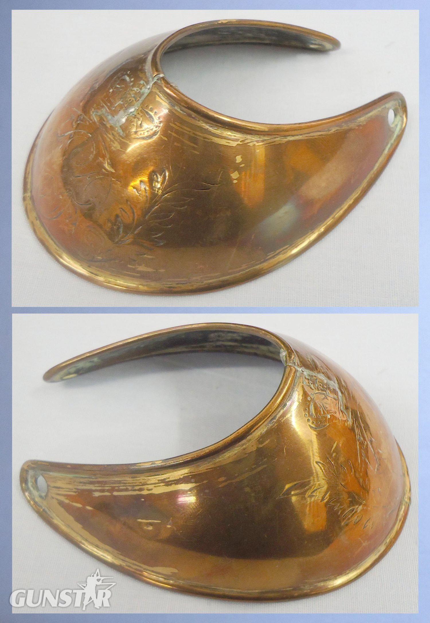 Scarce* Georgian Officers Copper Gilt 1796 Universal Pattern Gorget. 22434:9 Scarce* Georgian Officers Copper Gilt 1796 Universal Pattern Gorget. 22434:9 Antique & Militaria