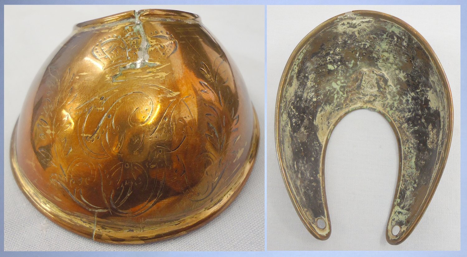  Scarce* Georgian Officers Copper Gilt 1796 Universal Pattern Gorget. 22434:9 Scarce* Georgian Officers Copper Gilt 1796 Universal Pattern Gorget. 22434:9 Antique & Militaria