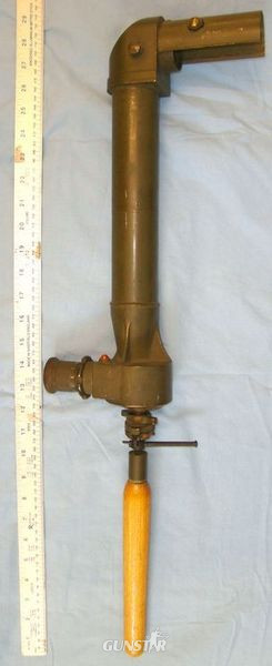 British WD WW2 Era No.14 TPL MK 4 Brass Trench Periscope By R&J Beck Ltd With Sc No.14 TPL MK 4 Brass Trench Periscope By R&J Beck Ltd With Screw Off Wood Handle Sight & Optic in 