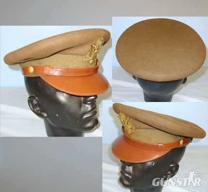USAAF (United States Army Air Force) Officer\'s ‘Fur Felt’ Peaked Regulation Ser Officer's ‘Fur Felt’ Peaked Regulation Service Cap With Cap Badge With Philadelp Clothing
