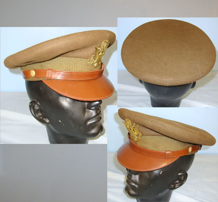 USAAF (United States Army Air Force) Officer\'s ‘Fur Felt’ Peaked Regulation Ser Officer's ‘Fur Felt’ Peaked Regulation Service Cap With Cap Badge With Philadelp Clothing