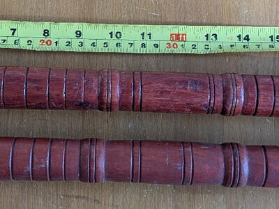 Vintage Wooden Police Batons : 54cm/21 Inches - Beautifully Carved  Antique & Militaria