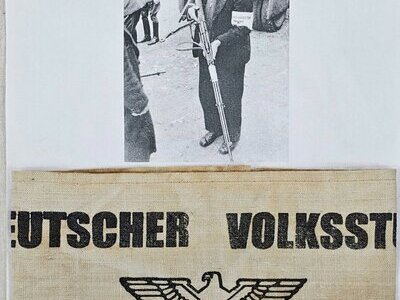 WW2 German Deutscher Volksturm Armband #1 Antique & Militaria
