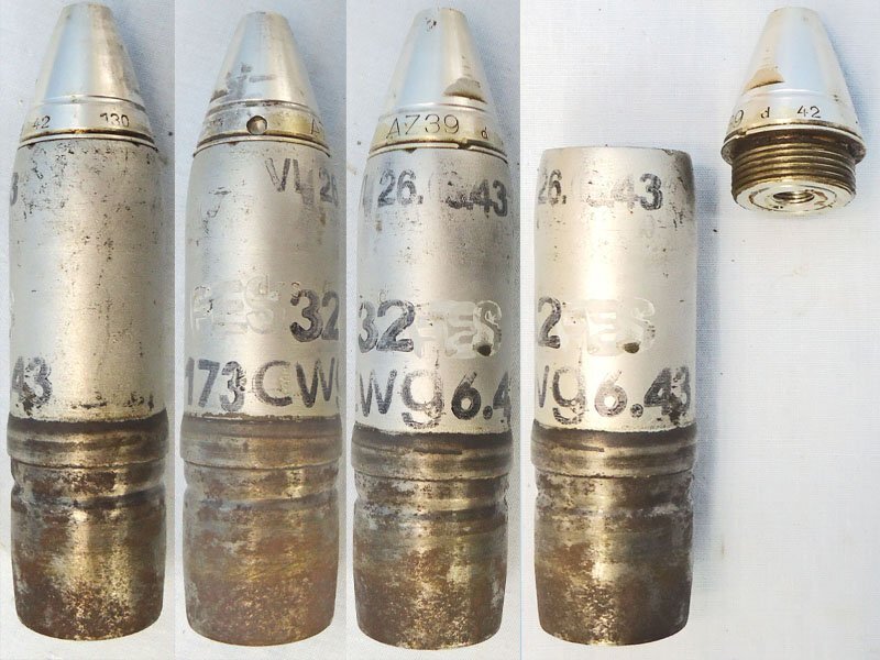  INERT DEACTIVATED. German WW2, 1937 Dated 3.7cm PAK 36 (37x250) HE (High Explosive) Round With Rare Two Piece Brass And Steel Composite Cartridge Case. Sn - 22189 INERT DEACTIVATED. German WW2, 1937 Dated 3.7cm PAK 36 (37x250) HE (High Explosive) Round With Rare Two Piece Brass And Steel Composite Cartridge Case. Sn - 22189  Other Ammunition