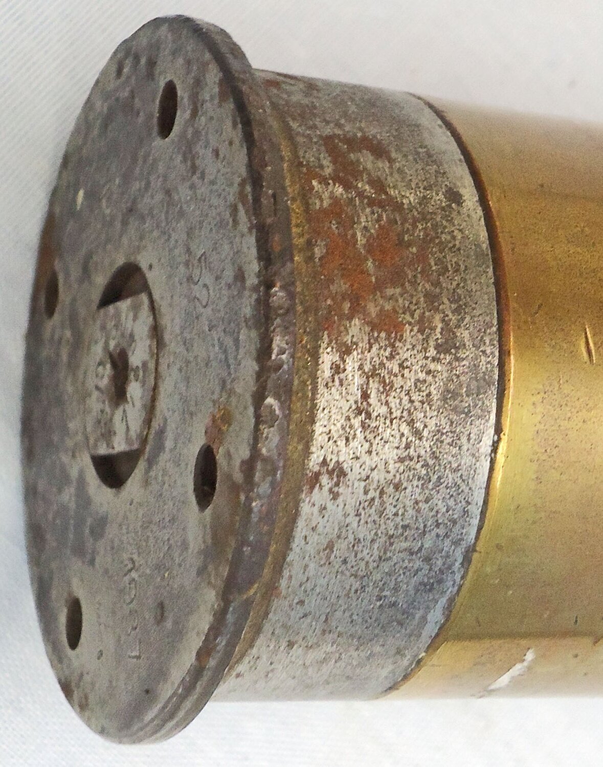 {CATEGORY} - INERT DEACTIVATED. German WW2, 1937 Dated 3.7cm PAK 36 (37x250) HE (High Explosive) Round With Rare Two Piece Brass And Steel Composite Cartridge Case. Sn - 22189 INERT DEACTIVATED. German WW2, 1937 Dated 3.7cm PAK 36 (37x250) HE (High Explosive) Round With Rare Two Piece Brass And Steel Composite Cartridge Case. Sn - 22189  Other Ammunition in 