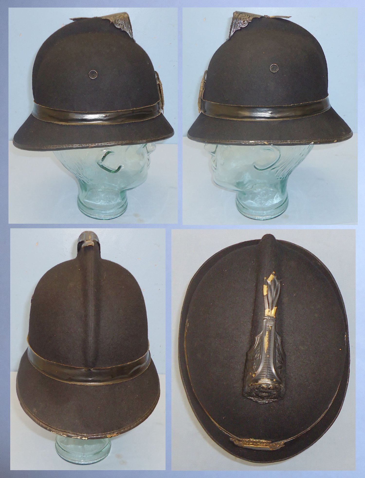 Scarce* Italian Milan Vigili Police Helmet 13907:73. Scarce* Italian Milan Vigili Police Helmet 13907:73. Antique & Militaria