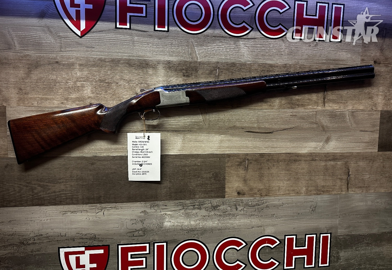 Browning B425 Grade 1 Over and Under 12 Bore/gauge in 