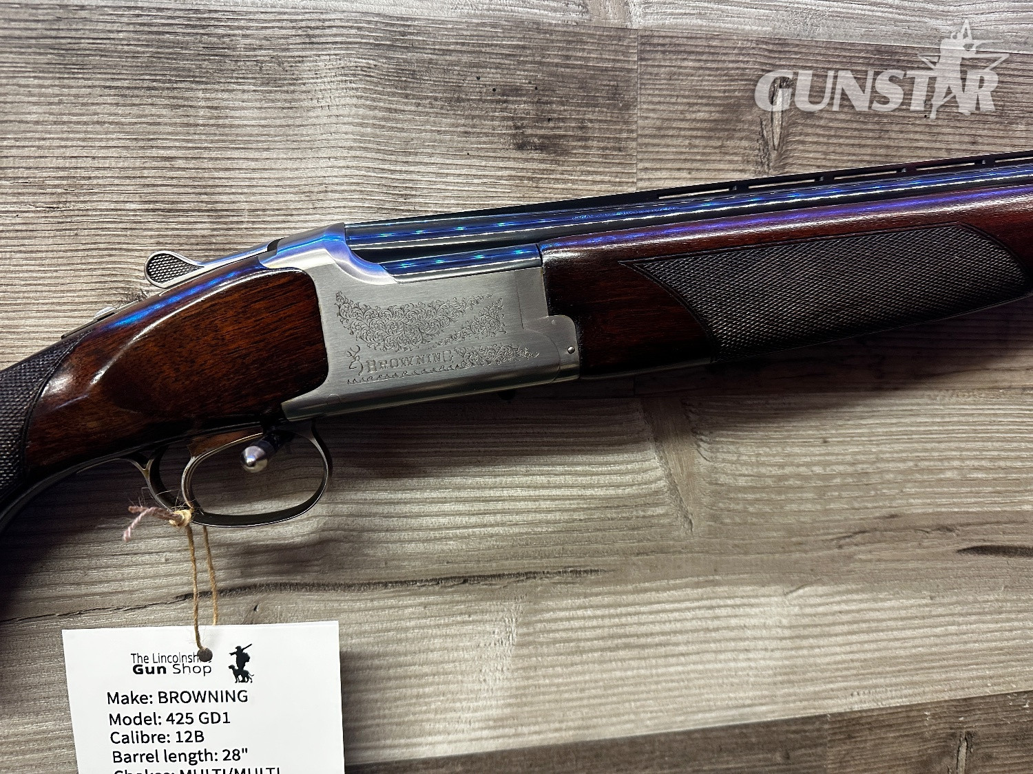  Browning B425 Grade 1 Over and Under 12 Bore/gauge
