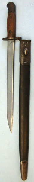 Indian Pattern No 1 MK II* Bayonet with unfullered blade, complete with Original Bayonet in 