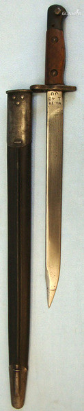 Indian Pattern No 1 MK II* Bayonet with unfullered blade, complete with Original Bayonet