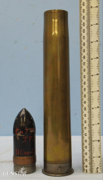  INERT DEACTIVATED. Unfired German WW2 3.7cm PAK 36 (37x250) APHE (Armour Piercing High Explosive/ Trace) Round With Rare Two Piece Composite Cartridge Case INERT DEACTIVATED. Unfired German WW2 3.7cm PAK 36 (37x250) APHE (Armour Piercing High Explosive/ Trace) Round With Rare Two Piece Composite Cartridge Case  Other Ammunition