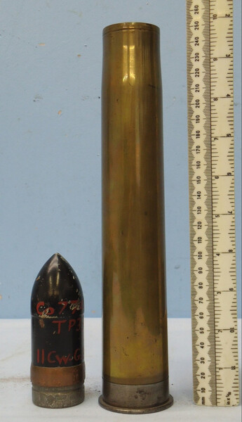  INERT DEACTIVATED. Unfired German WW2 3.7cm PAK 36 (37x250) APHE (Armour Piercing High Explosive/ Trace) Round With Rare Two Piece Composite Cartridge Case INERT DEACTIVATED. Unfired German WW2 3.7cm PAK 36 (37x250) APHE (Armour Piercing High Explosive/ Trace) Round With Rare Two Piece Composite Cartridge Case  Other Ammunition