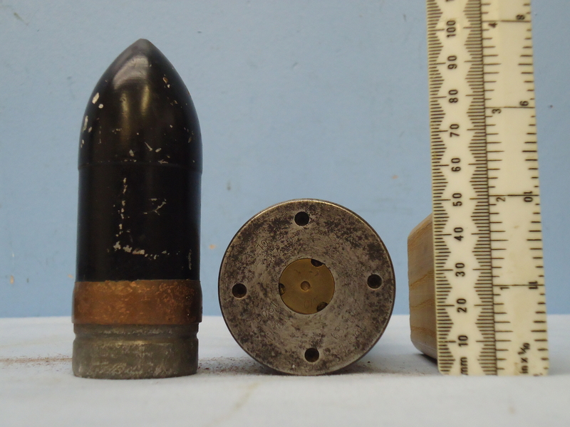 INERT DEACTIVATED. Unfired German WW2 3.7cm PAK 36 (37x250) APHE (Armour Piercing High Explosive/ Trace) Round With Rare Two Piece Composite Cartridge Case INERT DEACTIVATED. Unfired German WW2 3.7cm PAK 36 (37x250) APHE (Armour Piercing High Explosive/ Trace) Round With Rare Two Piece Composite Cartridge Case  Other Ammunition