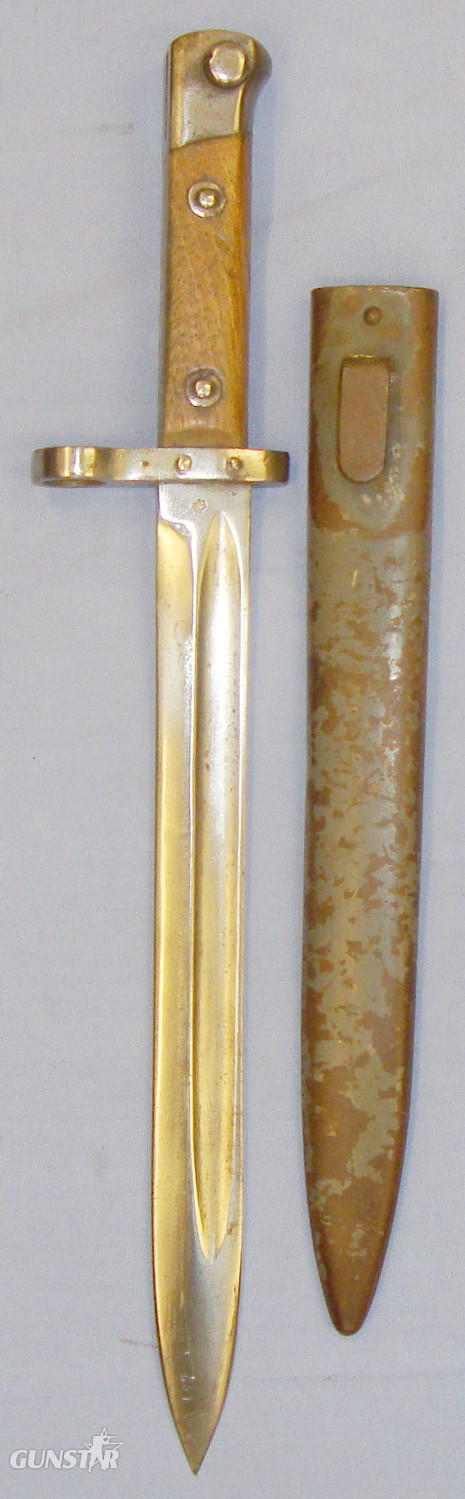 WWI Austrian M1895 Mannlicher Bayonet and Scabbard. 20821:15. Bayonet in 