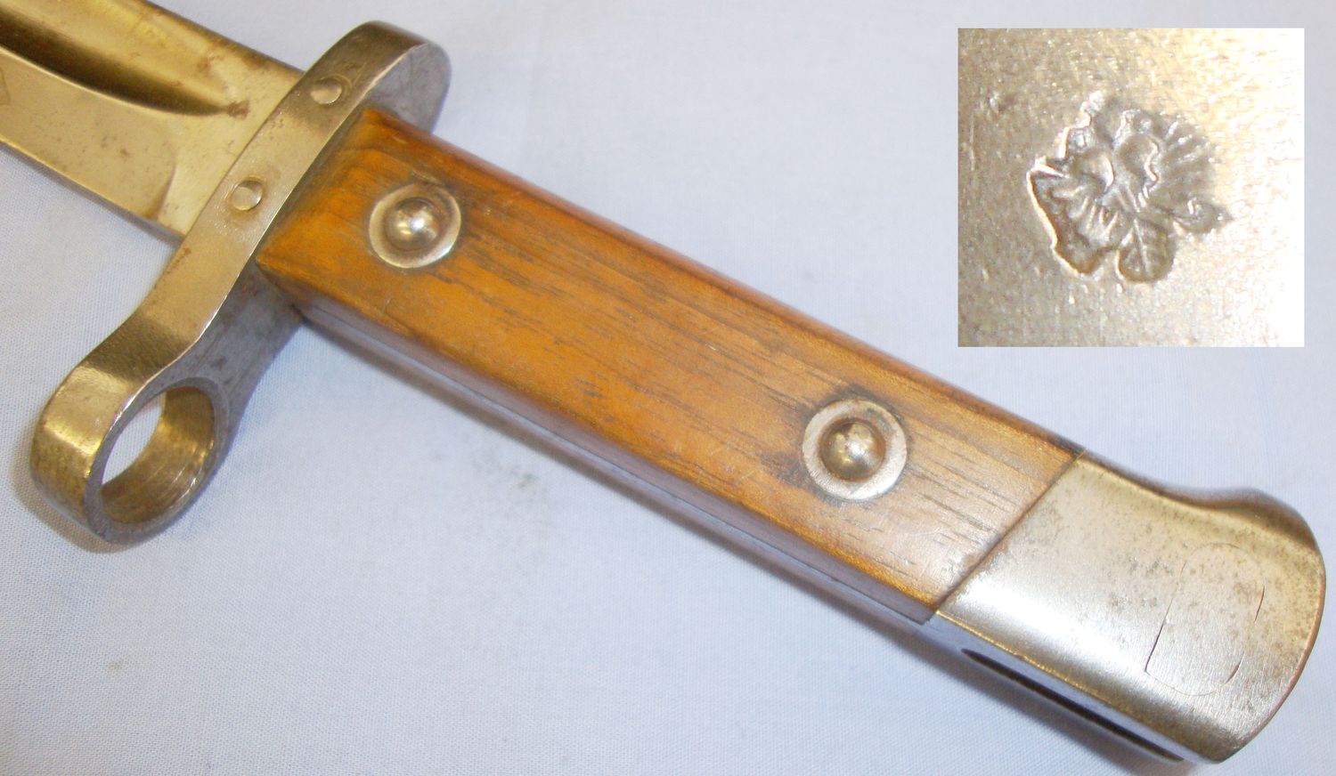WWI Austrian M1895 Mannlicher Bayonet and Scabbard. 20821:15. Bayonet