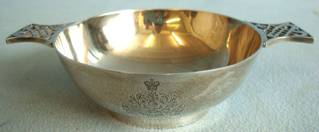  Silver Regimental Scottish Drinking Cup To Scottish Volunteer Engineer Regiment. Silver Regimental Scottish Drinking Cup To Scottish Volunteer Engineer Regiment. Other Accessory