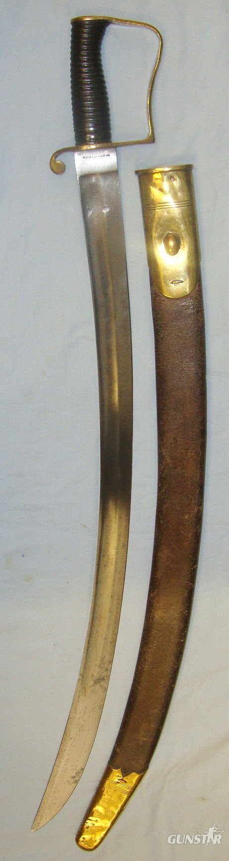 RARE**MATCHING REGIMENT MARKS**Victorian British Army In India North West Frontier Era Wilkinson London Mountain Artillery Pattern 1896 Sword With Scabbard Both Marked ‘7 MN’ To The 7th Battery Mountain Division Royal Artillery Regiment. Sn 21591 Sword in 