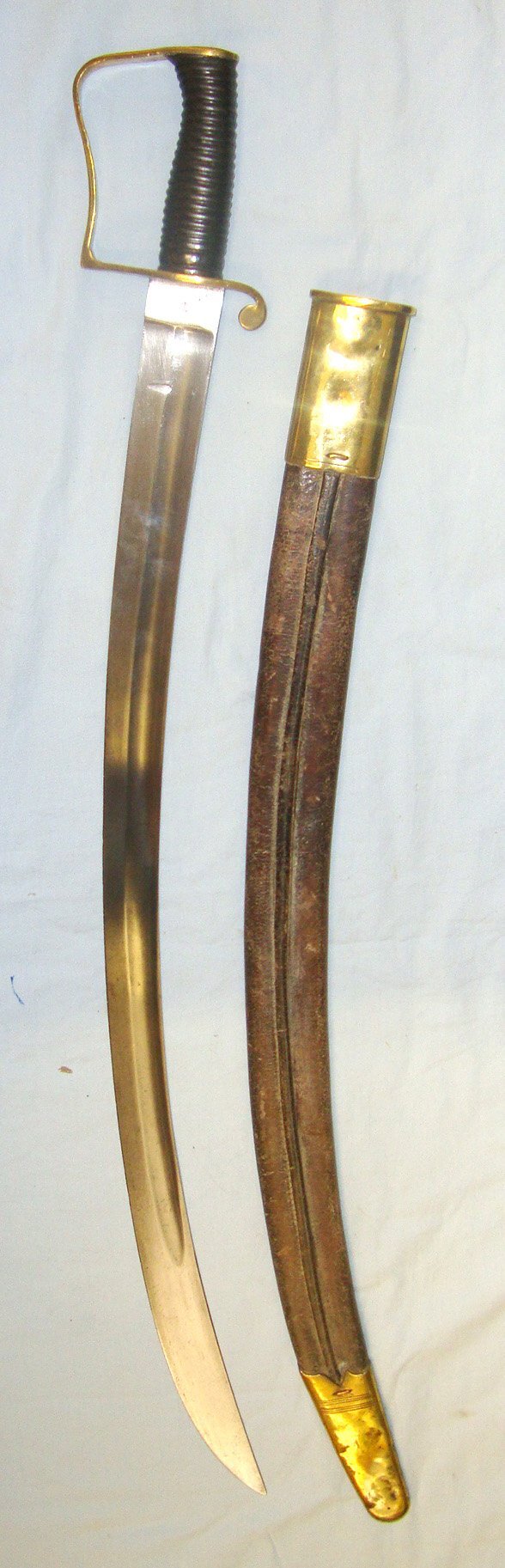  RARE**MATCHING REGIMENT MARKS**Victorian British Army In India North West Frontier Era Wilkinson London Mountain Artillery Pattern 1896 Sword With Scabbard Both Marked ‘7 MN’ To The 7th Battery Mountain Division Royal Artillery Regiment. Sn 21591 Sword