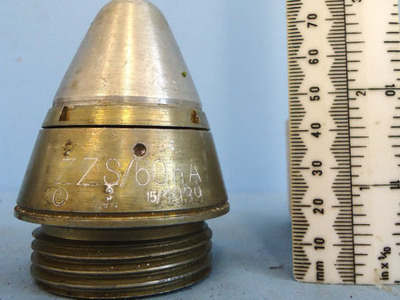 German ZZS/60nA Mechanical Time Fuze Used by The German Navy. Inert Unfired 1939 Dated German ZZS/60nA Mechanical Time Fuze Used by The German Antique & Militaria