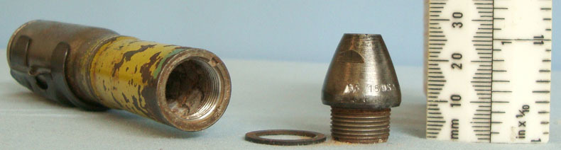  INERT DEACTIVATED. WW2 German 20 mm MK151/20 (20x82) HEI (High Explosive Incendi INERT DEACTIVATED. WW2 German 20 mm MK151/20 (20x82) HEI (High Explosive Incendi Antique & Militaria