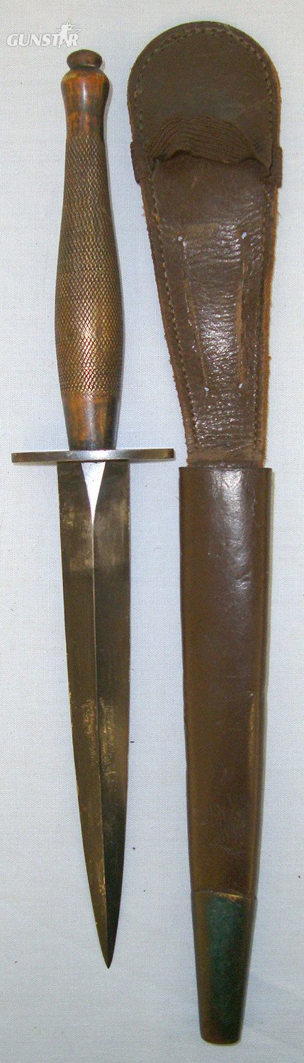 WW2 British WD 2nd Pattern B2 Fairbairn Sykes FS Commando Fighting Knife & Scabbard. ED 2179 Knive in 