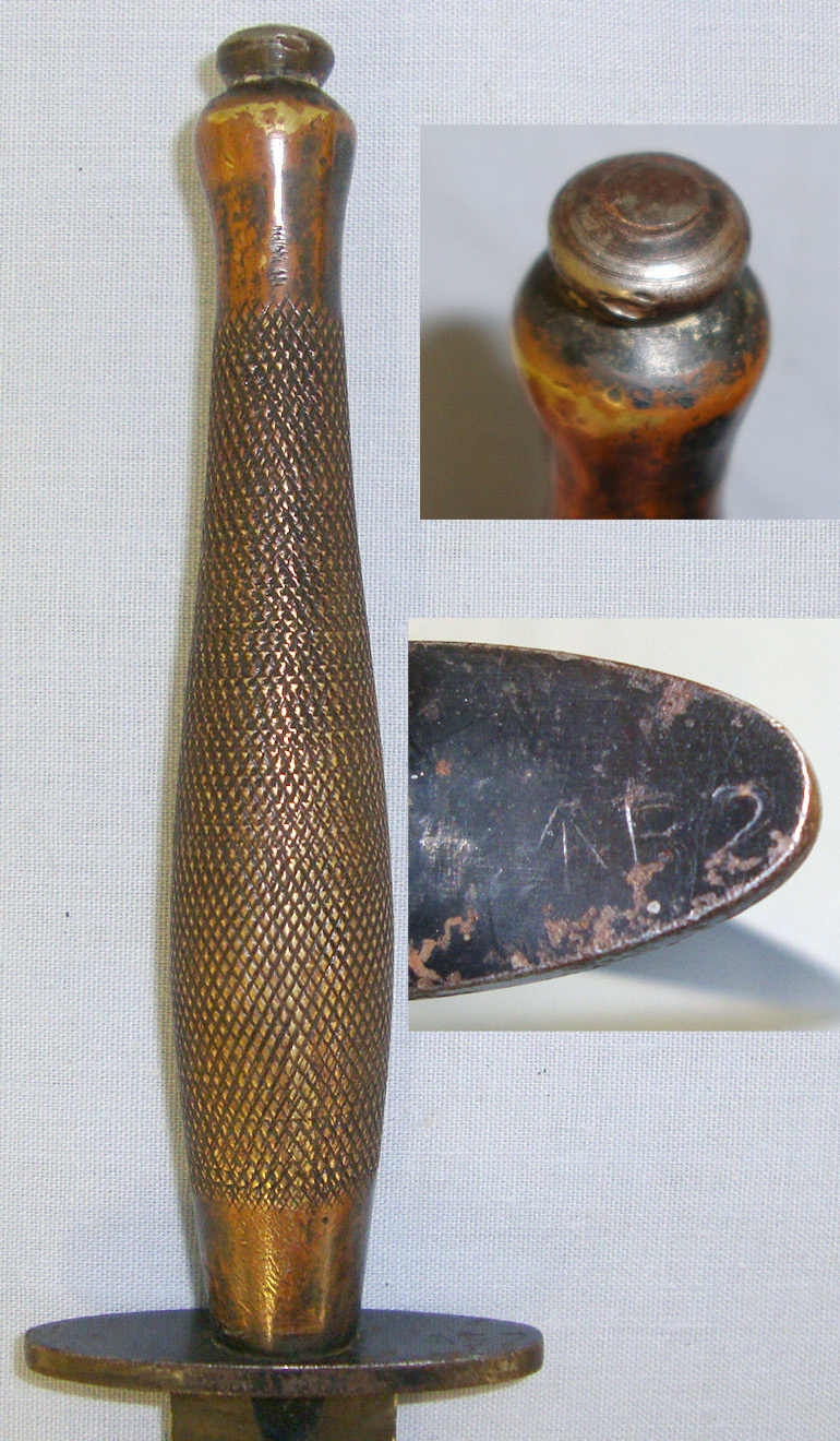 WW2 British WD 2nd Pattern B2 Fairbairn Sykes FS Commando Fighting Knife & Scabbard. ED 2179 Knive
