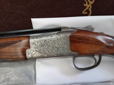 Browning B725 HTG Medallion Silver Over and Under 20 Bore/gauge