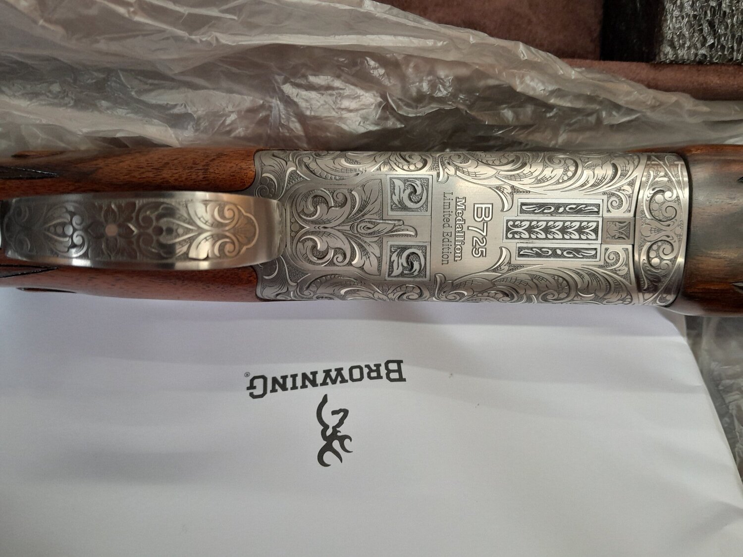 {CATEGORY} - Browning B725 HTG Medallion Silver Over and Under 20 Bore/gauge