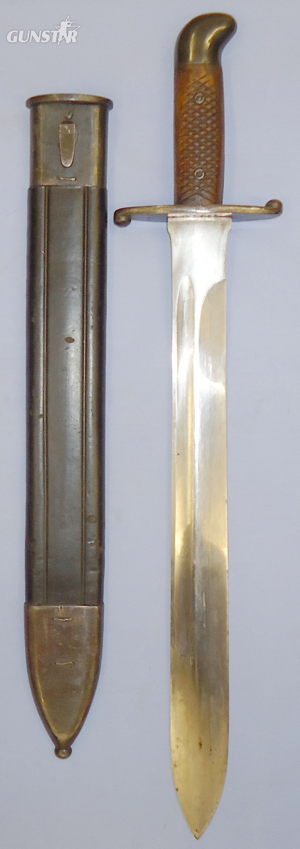Unusual* Brazilian M1908 Pattern Artillery Short Sword & Scabbard. 22516. Sword in 