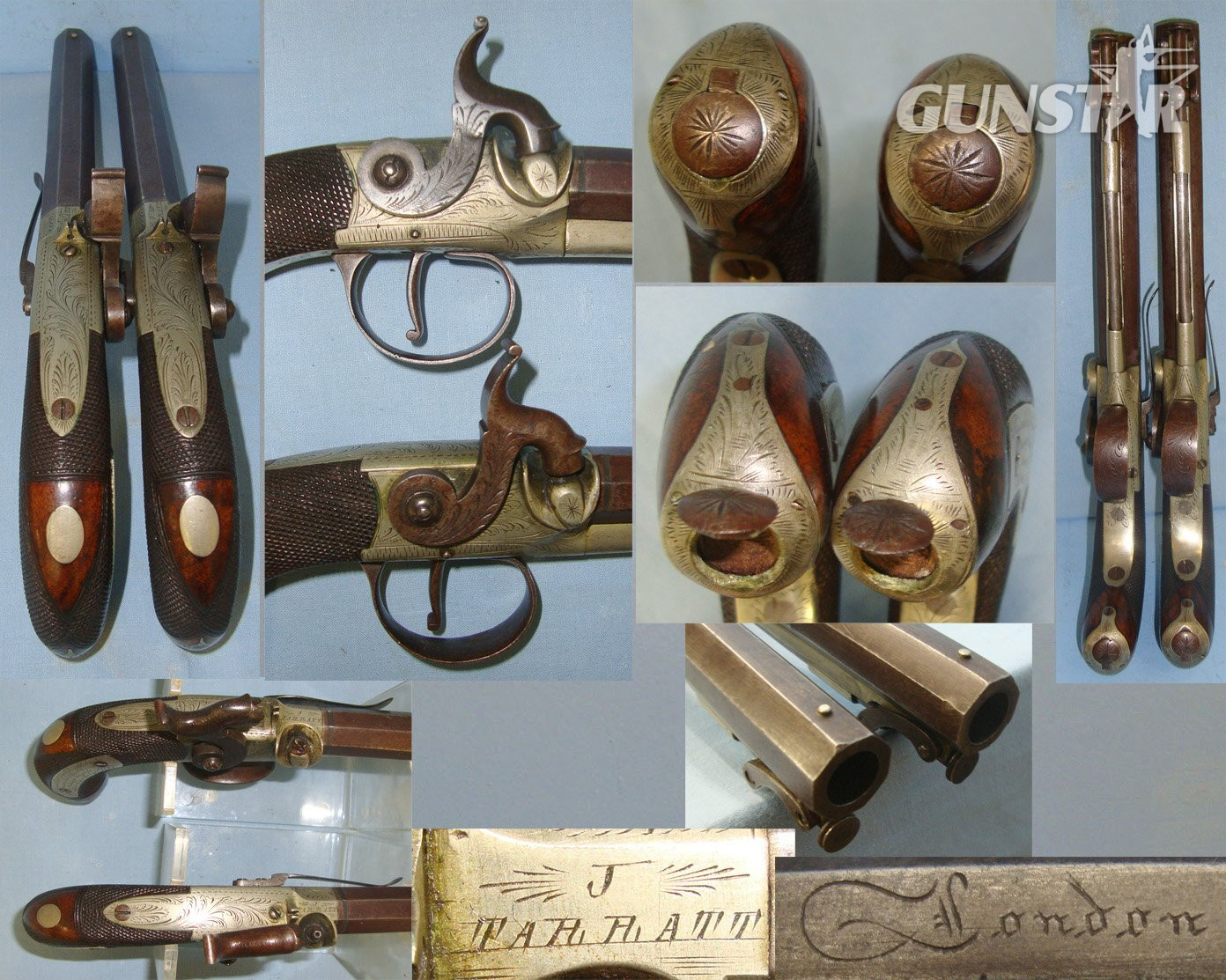 Tarrat Engraved `Presented To Oliver Powell By The Members Of The 1st Company Nassau Guards Brooklyn (New York USA) July 4th 1837'. Sn 22208 40 bore Muzzleloader in 