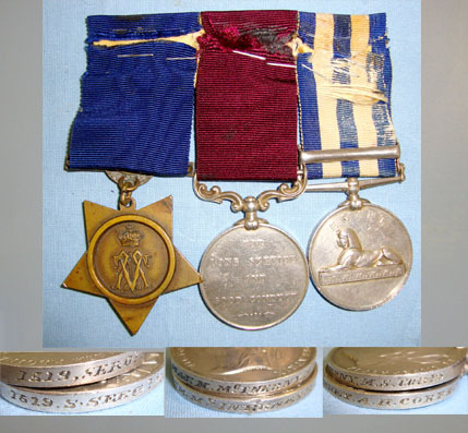 Named Victorian British Medal Trio Egypt 1882-89 Medal With Suakin 1885 Bar, Khedive’s Star 1884-86 Army Long Service & Good Conduct Medal (2nd Type) To Sgt Major M. Mc Inerny Medical Staff Corps Mounted For Wear & Copy Of Corps Roll 16012:2 Named Victorian British Medal Trio Egypt 1882-89 Medal With Suakin 1885 Bar, Khedive’s Star 1884-86 Army Long Service & Good Conduct Medal (2nd Type) To Sgt Major M. Mc Inerny Medical Staff Corps Mounted For Wear & Copy Of Corps Roll 16012:2 Antique & Militaria