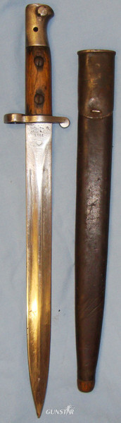 British 1903 (Not Converted) Pattern Bayonet and Scabbard. BAYO 166. Bayonet in 