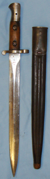  British 1903 (Not Converted) Pattern Bayonet and Scabbard. BAYO 166. Bayonet