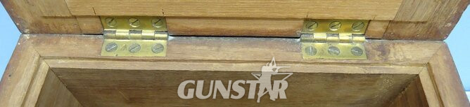 Rare, Victorian, British Army & Naval .45" Gatling Gun, Mahogany Box for Drum Magazine. Sn - 17085 Rare, Victorian, British, Mahogany Box for Drum Magazine for the British Army & Navy .45 inch Gatling Gun. Sn - 17085 Antique & Militaria 