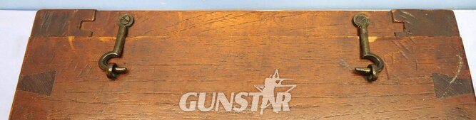 {CATEGORY} - Rare, Victorian, British Army & Naval .45" Gatling Gun, Mahogany Box for Drum Magazine. Sn - 17085 Rare, Victorian, British, Mahogany Box for Drum Magazine for the British Army & Navy .45 inch Gatling Gun. Sn - 17085 Antique & Militaria in 
