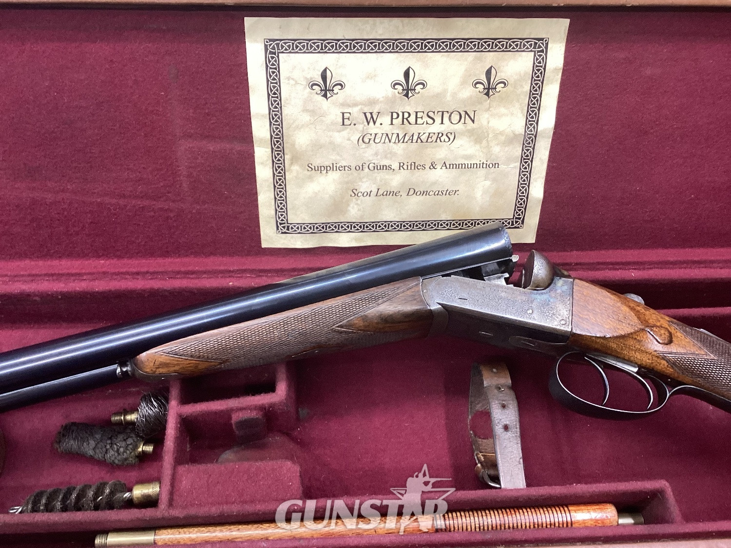 E. W. Preston ENGLISH BOX LOCK EJECTOR  Side By Side 12 Bore/gauge