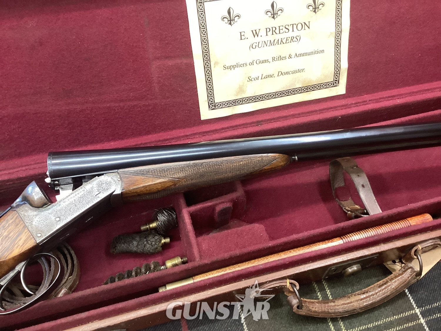  E. W. Preston ENGLISH BOX LOCK EJECTOR  Side By Side 12 Bore/gauge