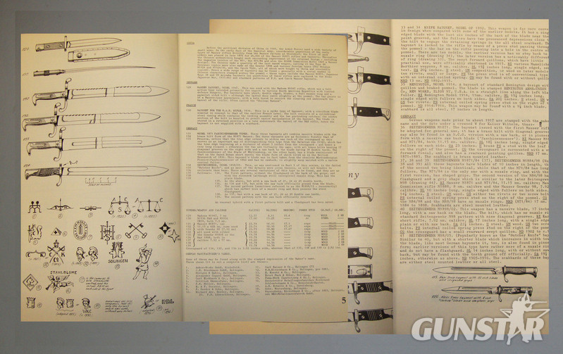 A set of 5 Paperback Books Covering all Aspects of Bayonets & Scabbards. 19402:2. A set of 5 Paperback Books Covering all Aspects of Bayonets & Scabbards. 19402:2. Other Accessory
