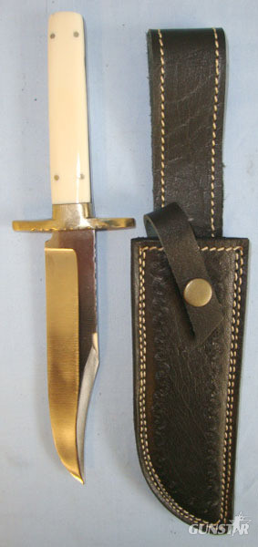 Fred James Sheffield Hand Made 'I*XL Canadian Hunting Knife' Bowie With Etched B Knive in 