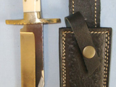 Fred James Sheffield Hand Made 'I*XL Canadian Hunting Knife' Bowie With Etched B Knive