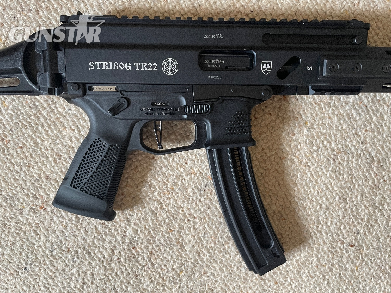  Grand Power Stribog  TR22 Stibog TR22 Semi-Auto .22 Long Rifle (.22 LR) Rifle