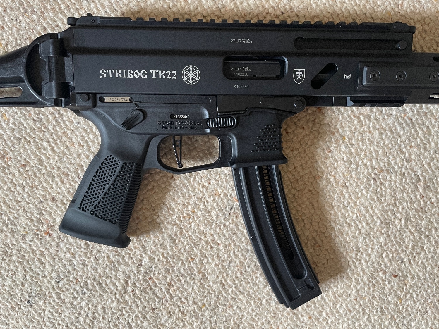  Grand Power Stribog  TR22 Stibog TR22 Semi-Auto .22 Long Rifle (.22 LR) Rifle