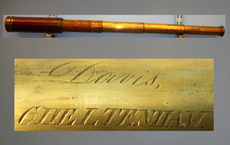 c1833 ‘Davis Cheltenham’ 4 draw Leather bound Brass Telescope. OPT 825 c1833 ‘Davis Cheltenham’ 4 draw Leather bound Brass Telescope. OPT 825 Other Accessory