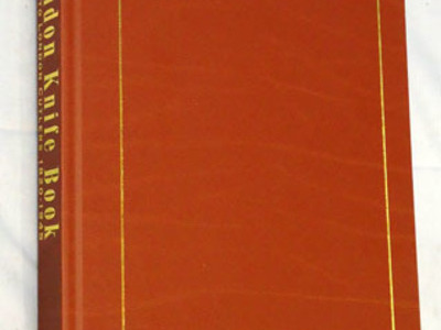 London Knife Book, Signed Leather Bound Limited Edition 82 Of 100, 1820 - 1945 b Signed Leather Bound Limited Edition 82 Of 100, 1820 - 1945 by Ron Flook.  Other Accessory
