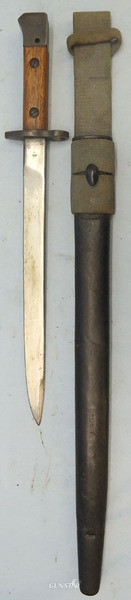 India Pattern No1 MkIII* Bayonet, Scabbard And Frog Bayonet in 